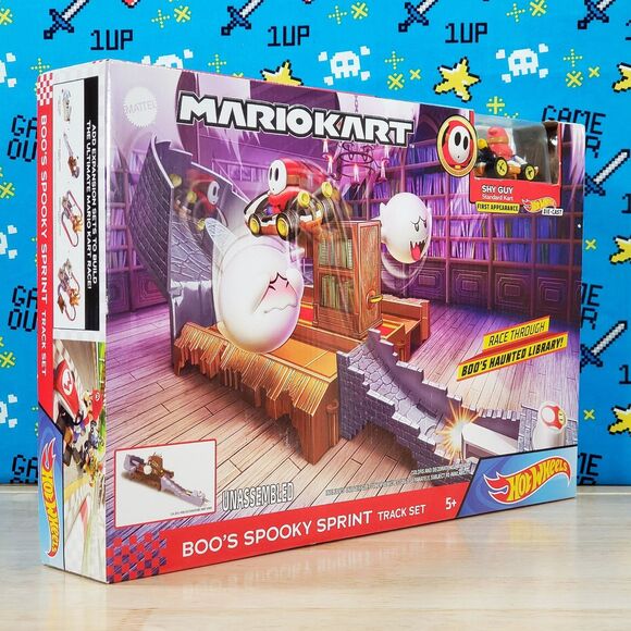 Hot Wheels Super Mario MarioKart Boos Spooky Sprint Circuit Collectible Track - Picture 2 of 10